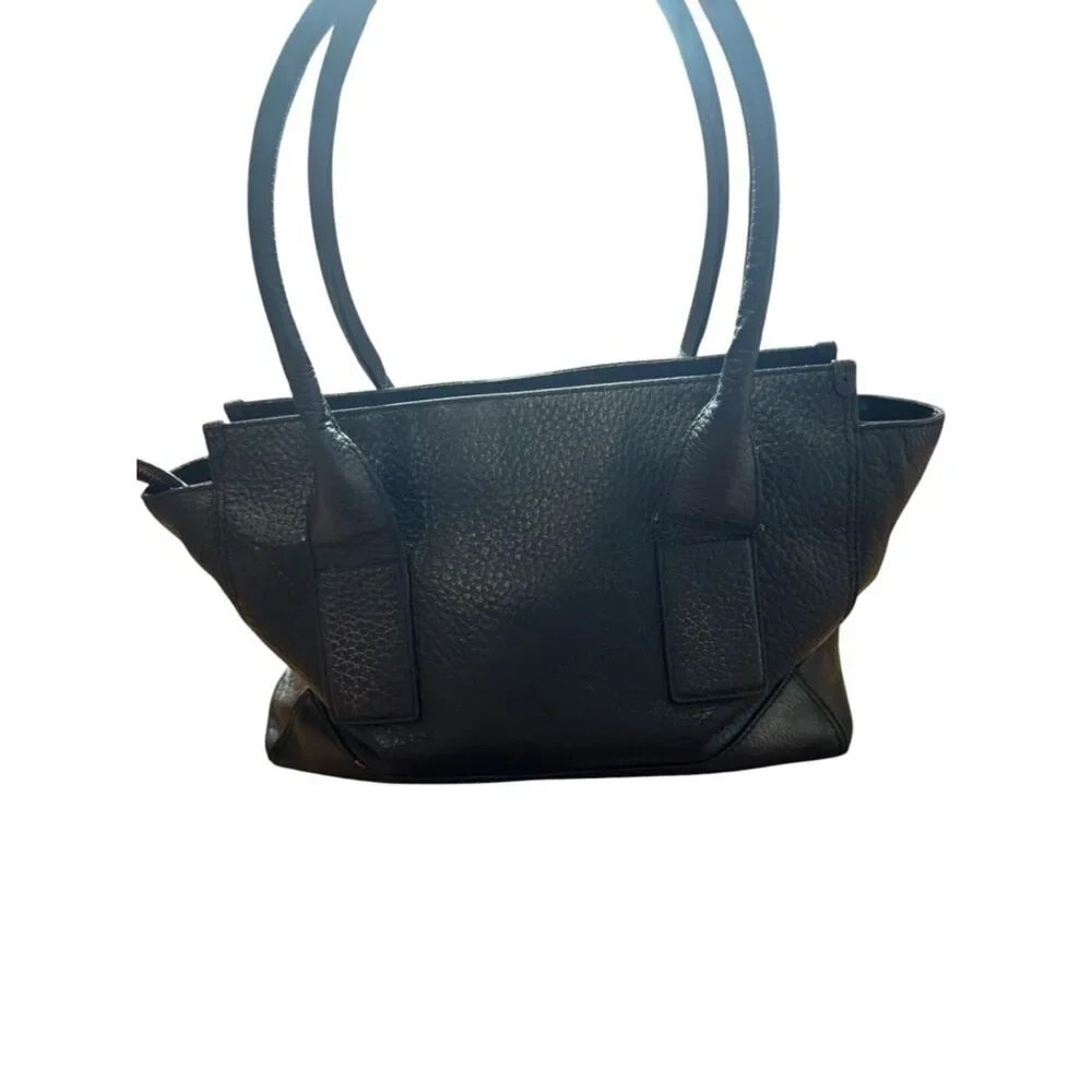 Kate Spade Southport Oden Black Pebbled Leather Satchel with Tassel